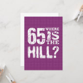 Carte 65 Où Est La Colline Funny 65e Anniversaire PU65Z (Devant/Arrière en situation)