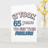 Carte 65e année de design (Fleur jaune)