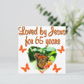 CARTE 65E ANNIVERSAIRE (Debout devant)