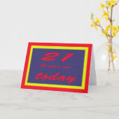 Carte 65e anniversaire (Fleur jaune)