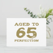 Carte 65e anniversaire Âgé à la perfection (Debout devant)