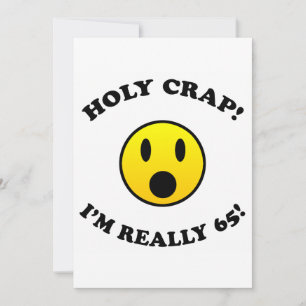 Carte 65e anniversaire cadeaux de sac