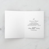 Carte 65e anniversaire de mariage (Intérieur)