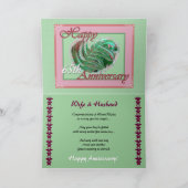 Carte 65e anniversaire de mariage avec cœur rempli de fo (Intérieur)