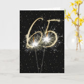 Carte 65e anniversaire du mariage (Fleur jaune)