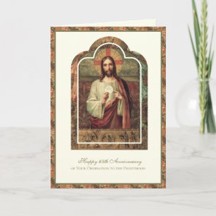 Carte 65e ANNIVERSAIRE DU PRIÊTRE