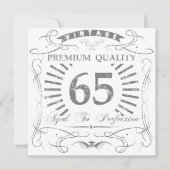 Carte 65e anniversaire Gag cadeau (Devant)