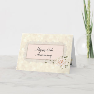 Carte 65e anniversaire Hydrangea Bouquet