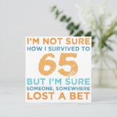 Carte 65e anniversaire Légende (Debout devant)