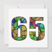 Carte 65e anniversaire papillons (Devant)