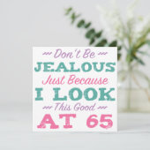 Carte 65e anniversaire pour les femmes (Debout devant)