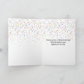 Carte 65e anniversaire Retro Typewriter (Intérieur)