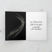 Carte 65e anniversaire Sparklers sur Noir (Intérieur)