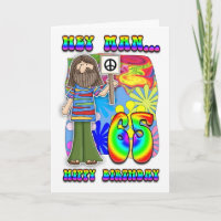 65e anniversaire super - Hippy Birthday
