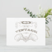 Carte 65e anniversaire vintage (Debout devant)