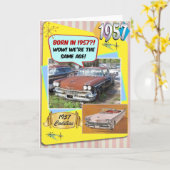 Carte 65e anniversaire ! Wow, même âge que cette Chevy 1 (Fleur jaune)