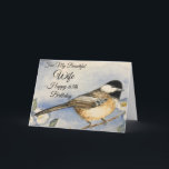 Carte 65e Mon Belle Femme Heureux Chickadee Anniversaire<br><div class="desc">Célébrez son 65e anniversaire avec une carte spéciale à votre femme. Un charmant tableau d'aquarelle de poulet orne ce message d'anniversaire plein d'amour et de joie. Ouvrez la carte de l'oiseau et des fleurs pour lire le verset des meilleurs voeux pour une belle femme à ses 65h ans qui aime...</div>