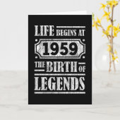 Carte 66 Ans 1959 Naissance De La Légende 66e Anniversai (Fleur jaune)