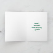 Carte 66e anniversaire : Arc en ciel amusant #, Nom pers (Intérieur)