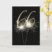 Carte 66e anniversaire du mariage (Fleur jaune)
