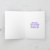 Carte 66ème anniversaire : Rouge Digital Horloge Style " (Intérieur)