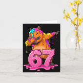 Carte 67 Animals Funny 67 Brainrot Youth Kids Capybara 6 (Fleur jaune)