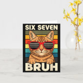 Carte 67 Animals Funny 67 Brainrot Youth Kids Cat 67  (Fleur jaune)