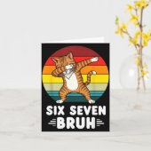 Carte 67 Animals Funny 67 Brainrot Youth Kids Cat 67  (Fleur jaune)