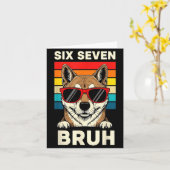 Carte 67 Animals Funny 67 Brainrot Youth Kids Dog 67  (Fleur jaune)