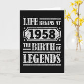 Carte 67 Ans 1958 Naissance De La Légende 67E Anniversai (Fleur jaune)