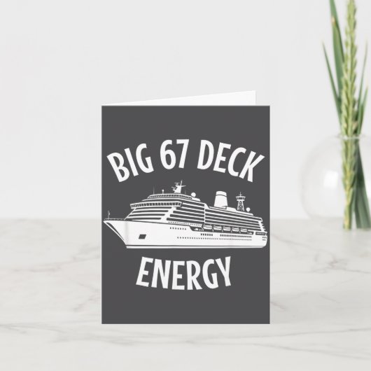 Carte 67 Big Six Seven Deck Energy Brain Rot Gen Alpha C (Devant)