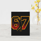 Carte 67 Brainrot Youth Golf Drip - Funny Kids 67  (Fleur jaune)