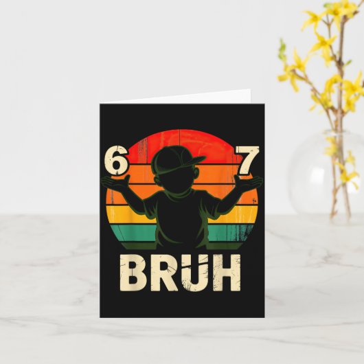 Carte 67 Bruh 6 7  (Fleur jaune)