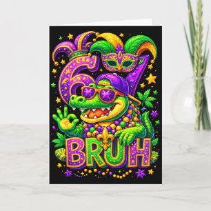 Carte 67 Bruh Crocodile Mexique Carnaval de Mardi Gras