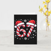 Carte 67 Candy Canes Santa (Fleur jaune)