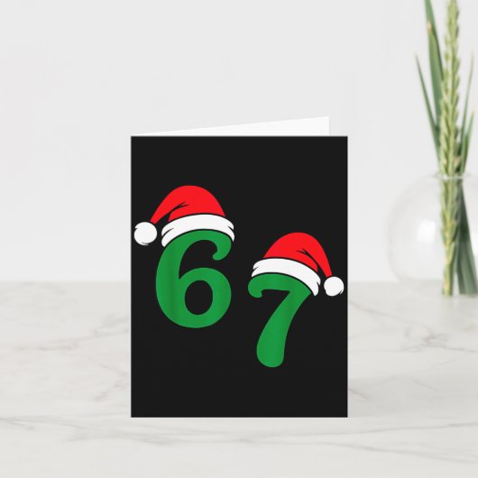 Carte 67 Christmas 6 7 Meme Pajamas Holiday Gen Alpha Sl (Devant)