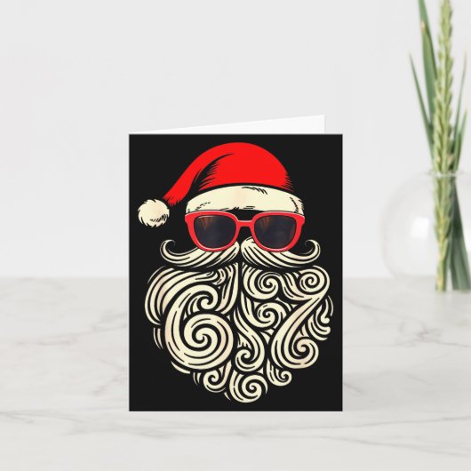 Carte 67 Christmas 6 7 Santa Six Seven Meme Christmas Bo (Devant)