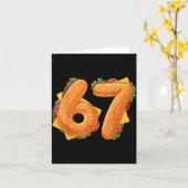 Carte 67 Christmas Burger Shirt 6 7 Meme Funny 67 Hambur (Fleur jaune)