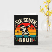 Carte 67 Christmas Funny 67 Meme Youth Kids Dabbing Sant (Fleur jaune)