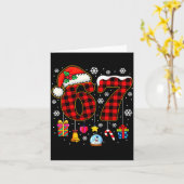 Carte 67 Christmas Red Plaid 6 7 Six Seven Boys Christma (Fleur jaune)