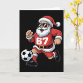 Carte 67 conceptions de Santa Soccer pour les fans de sp (Fleur jaune)