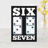 Carte 67 Counting Dominos Blocks Mathematics Teacher Vin (Fleur jaune)