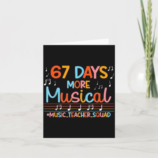 Carte 67 Days More Musical Six Seven Meme Music Teacher (Devant)