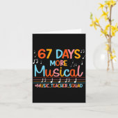 Carte 67 Days More Musical Six Seven Meme Music Teacher (Fleur jaune)