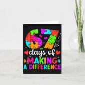 Carte 67 Days Of Making A Difference Funny Teacher Stude (Devant)