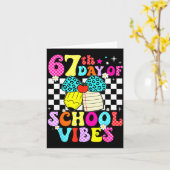 Carte 67 Days Of School Meme 100th Day Of School Vibes S (Fleur jaune)
