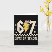 Carte 67 Days Of School Meme Slang Abcd Rock Boys Girls  (Fleur jaune)