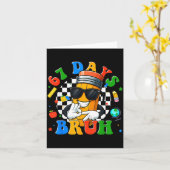 Carte 67 Days Of School Six Seven Bruh Meme Pencil Teach (Fleur jaune)