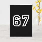 Carte 67 Design Minimaliste (Fleur jaune)