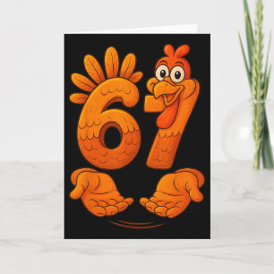 Carte 67 Dinde de Thanksgiving Drôle Gen Alpha Meme Merc